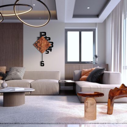Large wall clock with numbers - Image 3