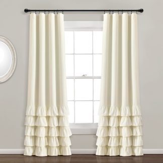Lined Blackout Ivory Curtains