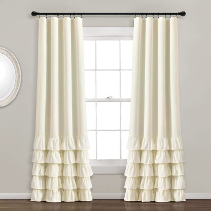 Lined Blackout Ivory Curtains