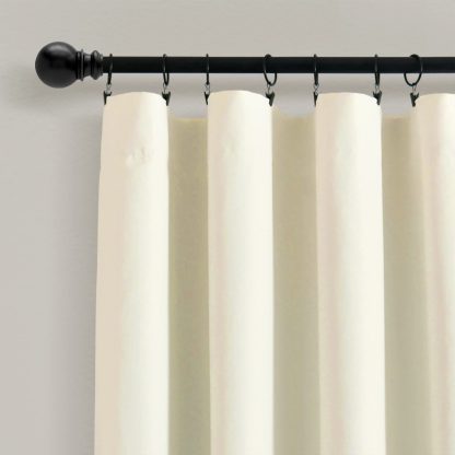 Lined Blackout Ivory Curtains - Image 2