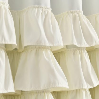 Lined Blackout Ivory Curtains - Image 4