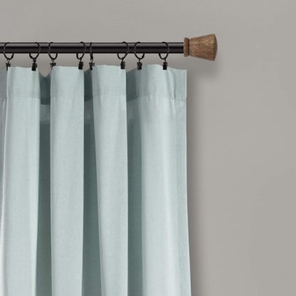 Linen Button 100% Lined Blackout Curtains - Image 2