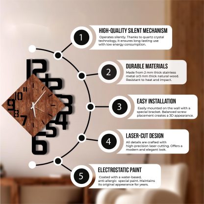 Living room wall clock - Image 3