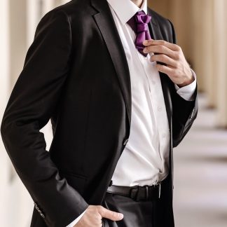 Elegant luxury blue tie