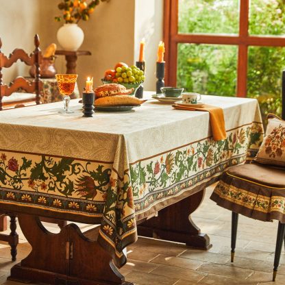 Luxurious velvet embellished with classic cashew art - Image 5