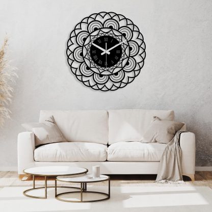 Mandala Metal Wall Clock - Image 4