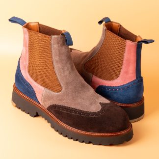 Men's Beige Handmade Chelsea Boots