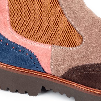 Men's Beige Handmade Chelsea Boots - Image 2