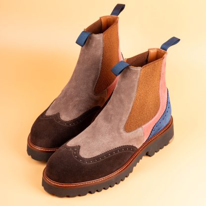 Men's Beige Handmade Chelsea Boots - Image 4
