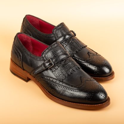 Men's Black Handmade Dress Shoes