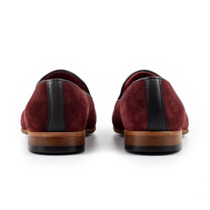 Men's Bordeaux suede tassel loafers - Image 5