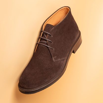 Men's Brown Calfskin Suede Shoes