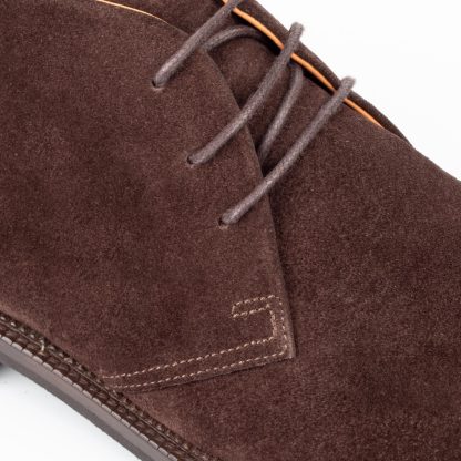 Men's Brown Calfskin Suede Shoes - Image 2