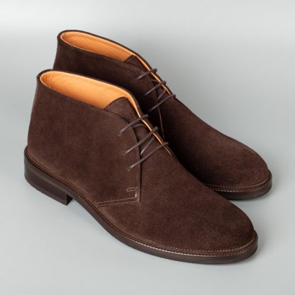 Men's Brown Calfskin Suede Shoes - Image 5