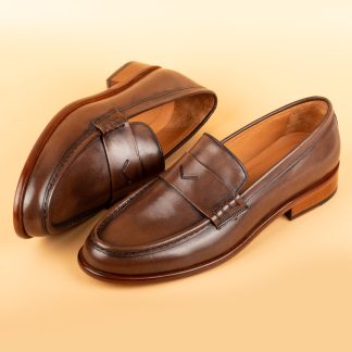 Men's Brown Slip-On Loafers