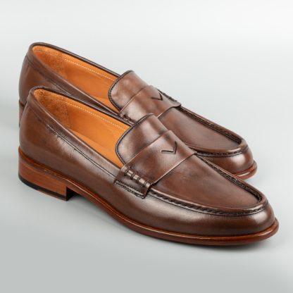 Men's Brown Slip-On Loafers - Image 4