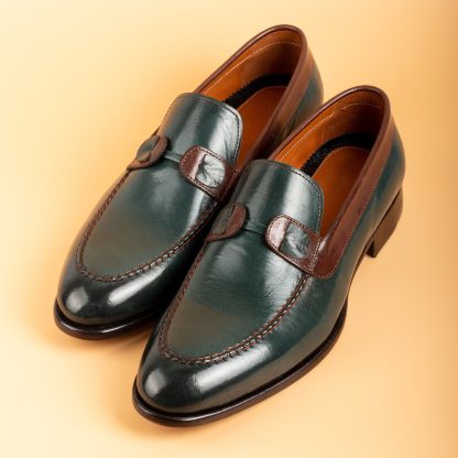 Men's Hardshell Buffalo Leather Slip-On Loafers