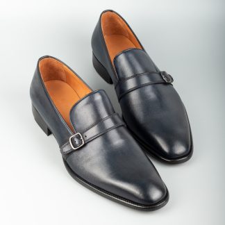 Men's Navy Handmade Dress Shoes