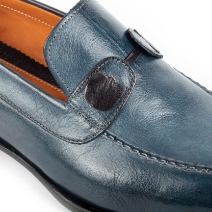 Men's Navy Slip-On Loafers - Image 2
