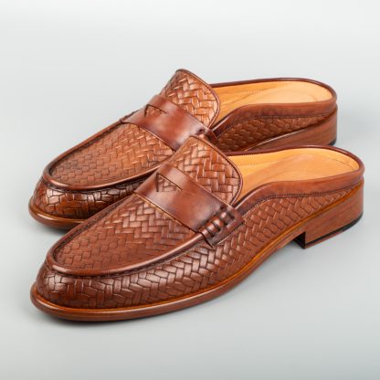 Men's Tobacco Mules - Image 3