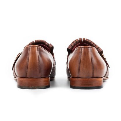 Men's Tobacco Single Monk Shoes - Image 2