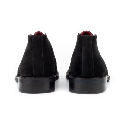 Men's black calf suede lace-up shoes - Image 2