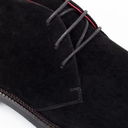 Men's black calf suede lace-up shoes - Image 5