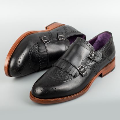 Men's Light Green Pair of Monk Shoes - Image 2