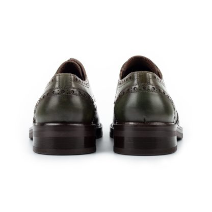 Men's green calfskin shoes - Image 3