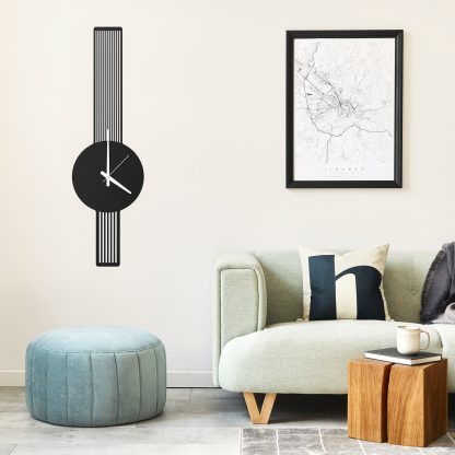 Metal Art Deco Wall Clock - Image 4