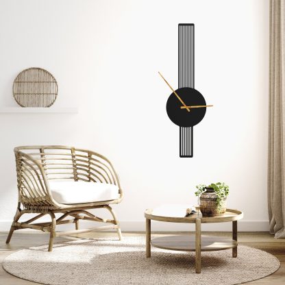 Metal Art Deco Wall Clock - Image 2
