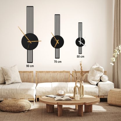 Metal Art Deco Wall Clock - Image 3