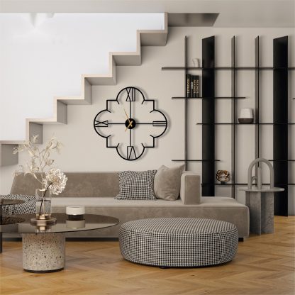 Metal wall clock with numbers - Image 4