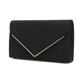 Metallic trim evening bag