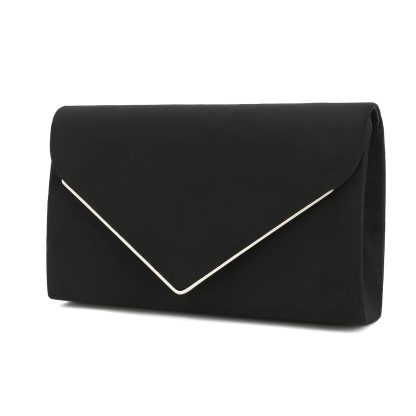 Metallic trim evening bag