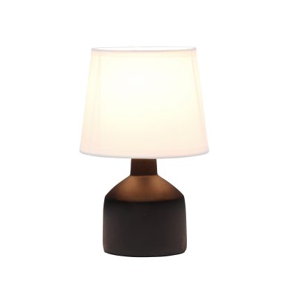 Mini Black Concrete Table Lamp
