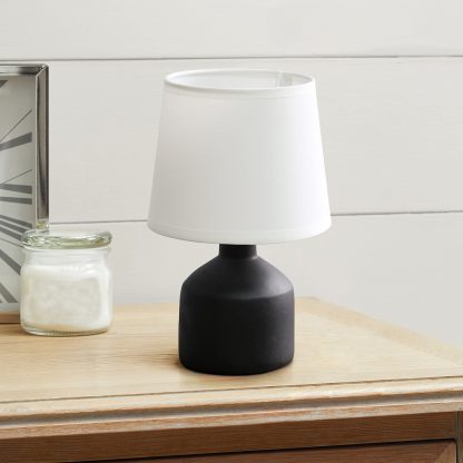 Mini Black Concrete Table Lamp - Image 2