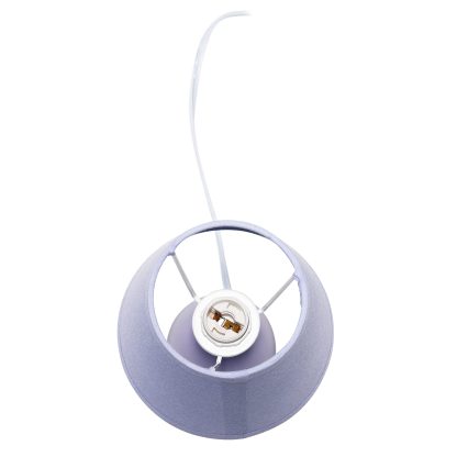 Mini Egg Shaped Purple Ceramic Table Lamp - Image 5