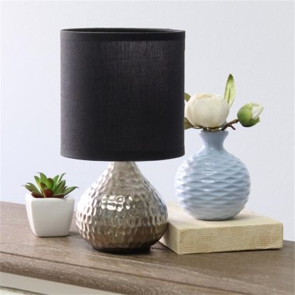 Mini Hammered Gold Drop Table Lamp - Image 2