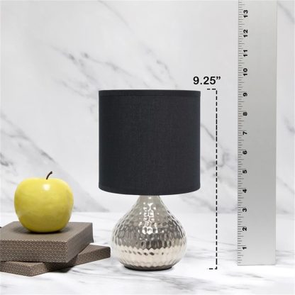 Mini Hammered Gold Drop Table Lamp - Image 4