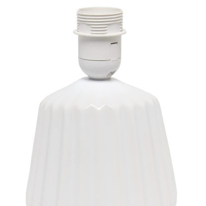 Mini Pleated English Style Ceramic Base Table Lamp - Image 3