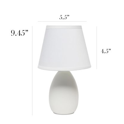 Mini egg-shaped ceramic table lamp - Image 2