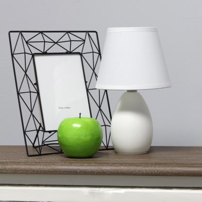 Mini egg-shaped ceramic table lamp - Image 3