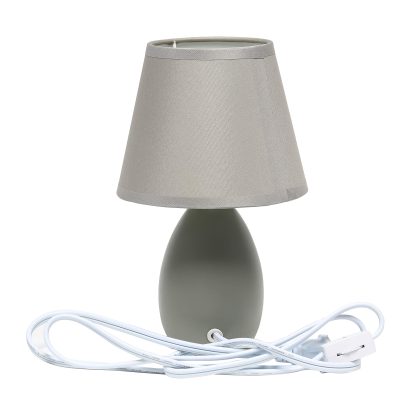 Mini egg-shaped ceramic table lamp - Image 3