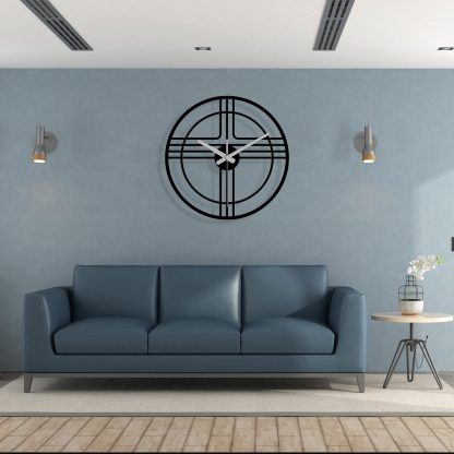 Minimalist Metal Wall Clock - Image 3