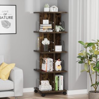 Mobile bookshelf with acrylic window