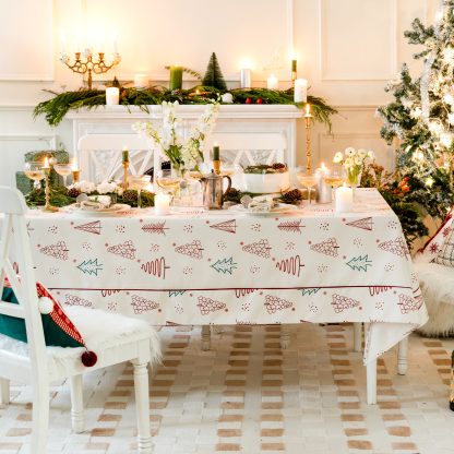 Modern Pine Christmas Tablecloth - Image 4