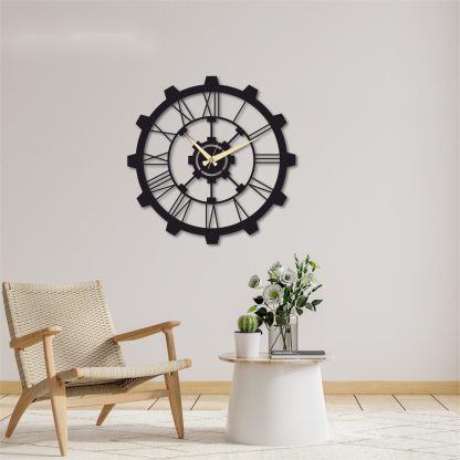 Modern Roman Numeral Wall Clock - Image 2