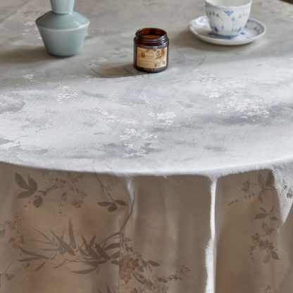 Modern jacquard pattern tablecloth floral bamboo tablecloth - Image 5