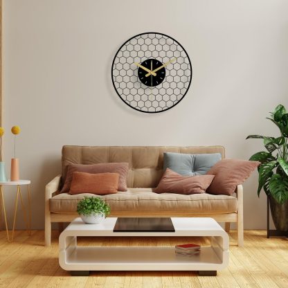 Modern metal wall clock - Image 2
